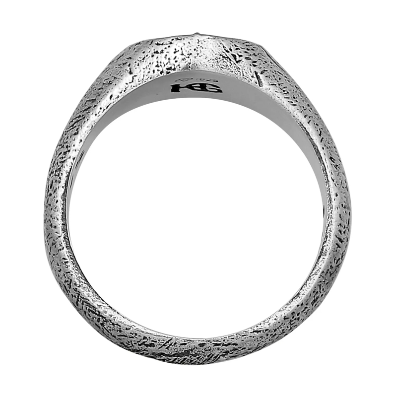 Haze & Glory Siegelring Ring Sigelring - Like the wind blows 925 Sterling  schwarz(Image 3)