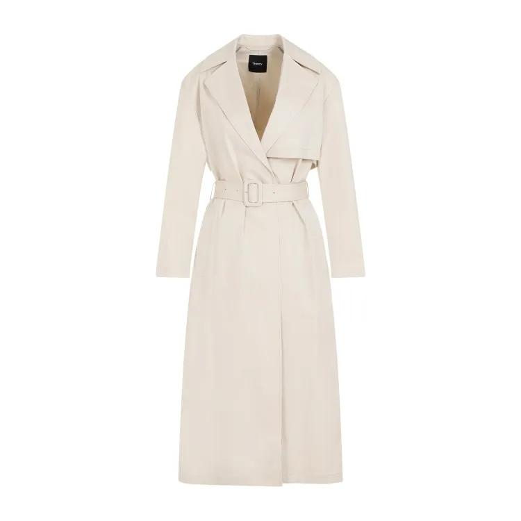 Theory - Beige Cotton Trench - Größe S -