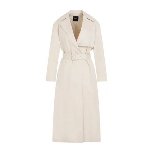 Theory Beige Cotton Trench Neutrals 