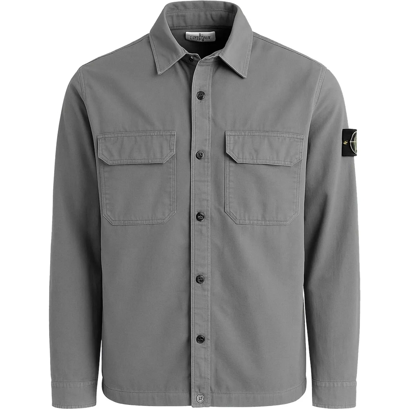 Stone Island Legeres Oberteil Heren Shirts grau
