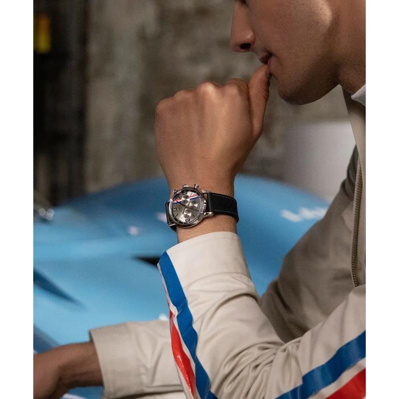 Timex Quarzuhr Quarz-Analoguhr Marlin Chronograph Stripes schwarz(Image 7)