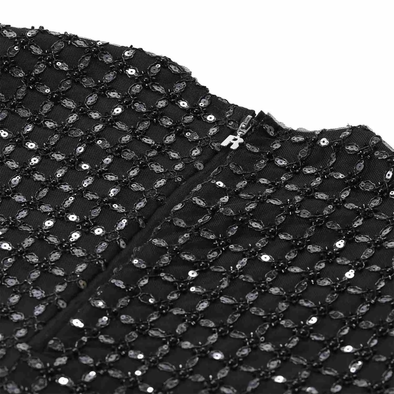 Rotate T-Shirt Shirt mit Pailletten schwarz(Image 4)