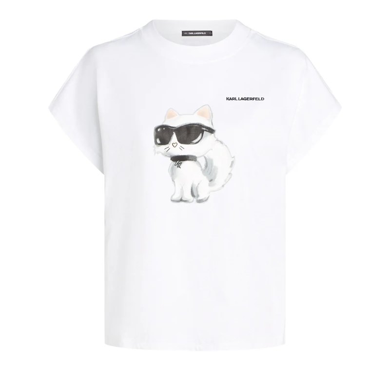 Karl Lagerfeld T-Shirt IKON CHOUPETTE OVERSIZED-T-SHIRT T-shirt weiss