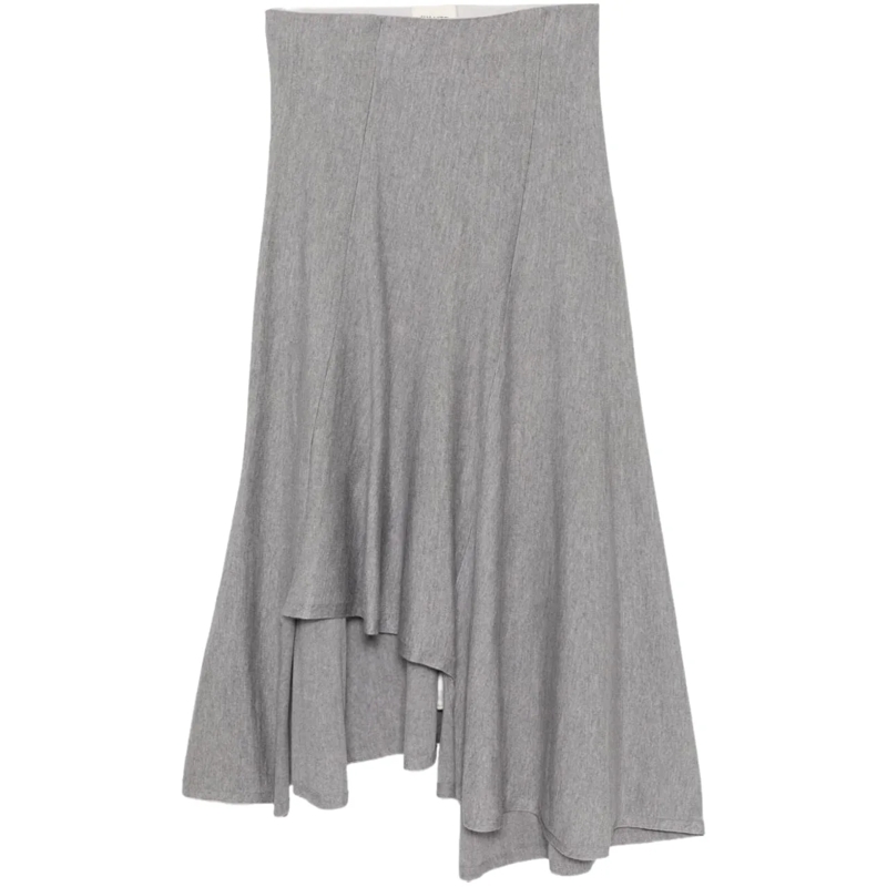 Khaite Midirock Skirts Light Grey grau