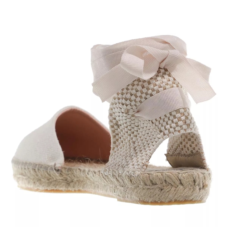 Manebi Flat Valenciana White Espadrille