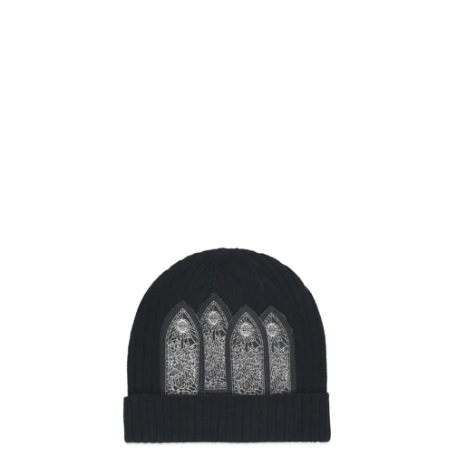 Who Decides War Hut Black Window Skully Beanie Black