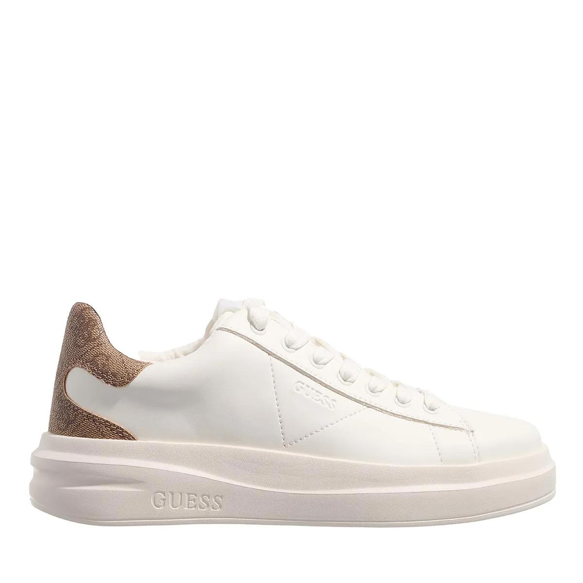 Guess Women's White Low-Top Sneakers - Elbina - Low-Top Sneakers For Size 6 (Uk)