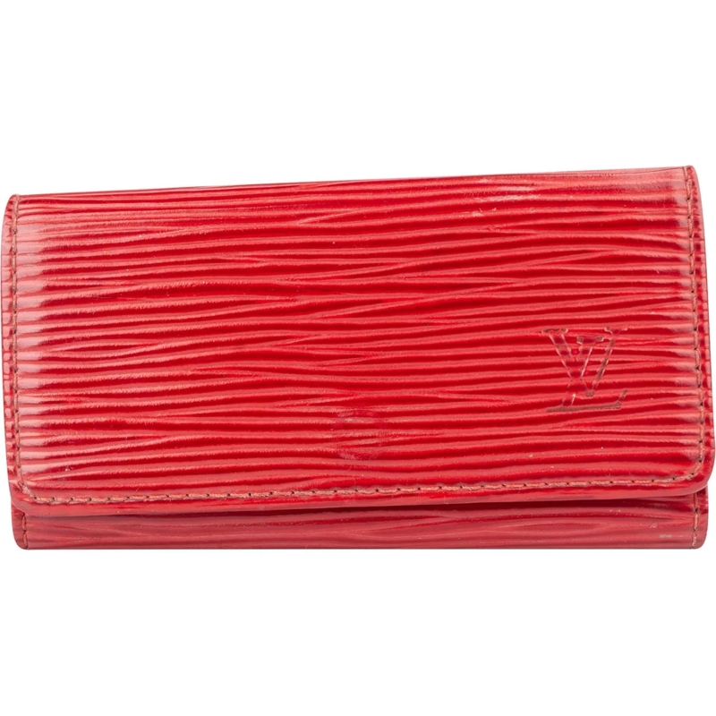 Louis Vuitton Geldbörse Louis Vuitton Rouge Epi Leather Keyholder rot