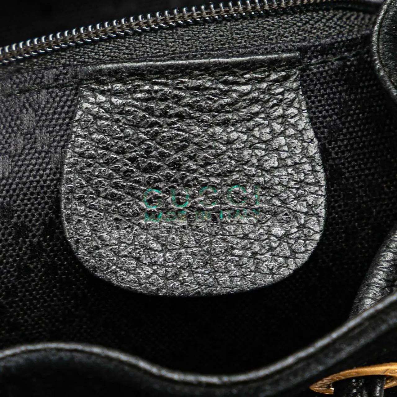 Thumbnail - Gucci Rucksäcke - Suede Bamboo Backpack - Gr. unisize - in Schwarz - für Damen