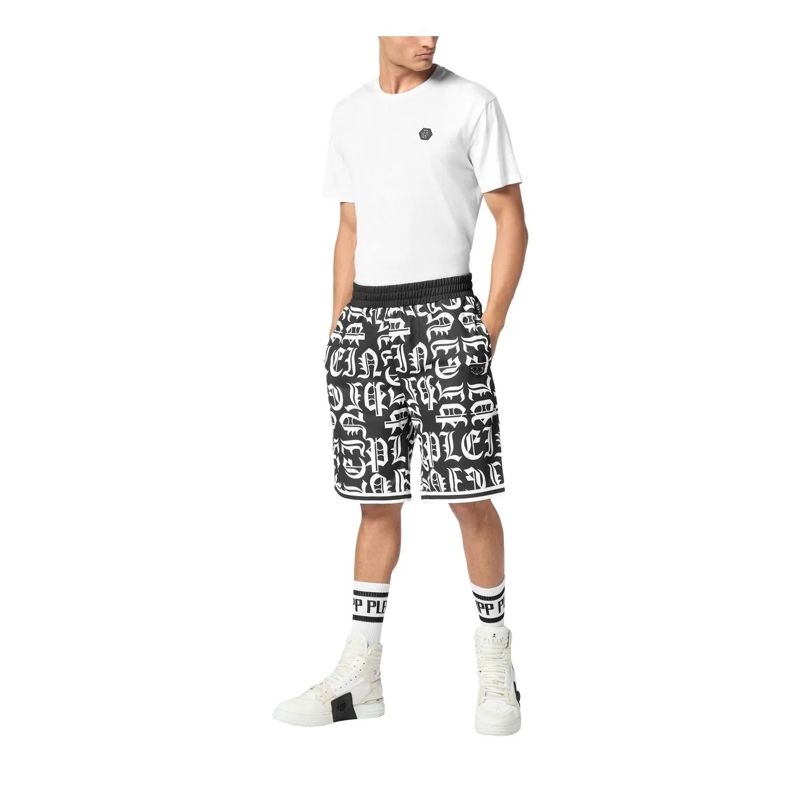Philipp Plein Jogginghose Diese Jogging Korb Shorts Gothic Plein ist entworf schwarz(Image 4)