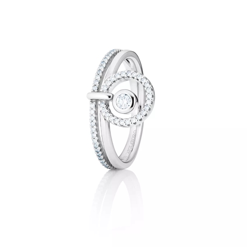 Capolavoro Ring Glam Motion White Gold Anello con diamante