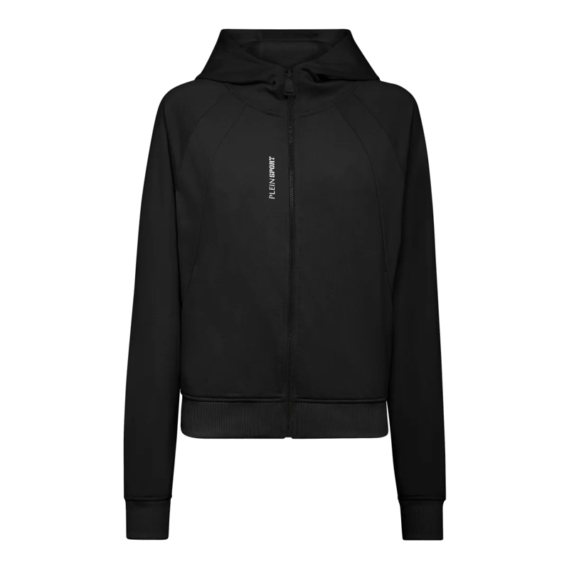Plein Sport Daunenjacke Sweatjacke Mit Kapuze schwarz