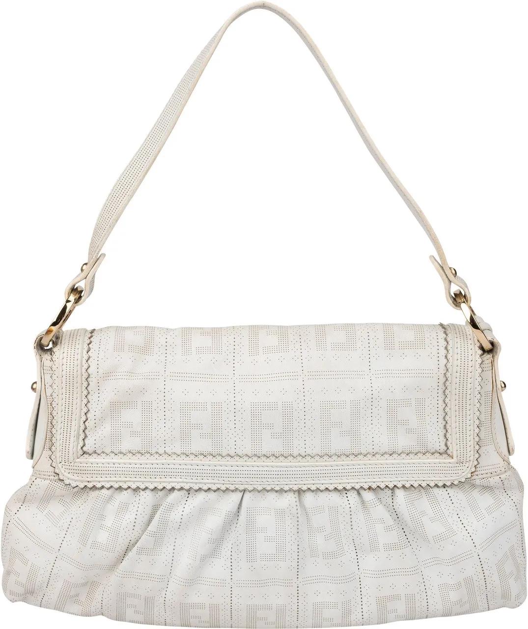 Thumbnail - Fendi Crossbody Bags - Fendi Leather Monogram Chef Handbag - Gr. unisize - in Weiß - für Damen