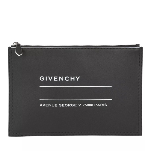 Givenchy Printed Pouchette Medium Leather Black Pochette