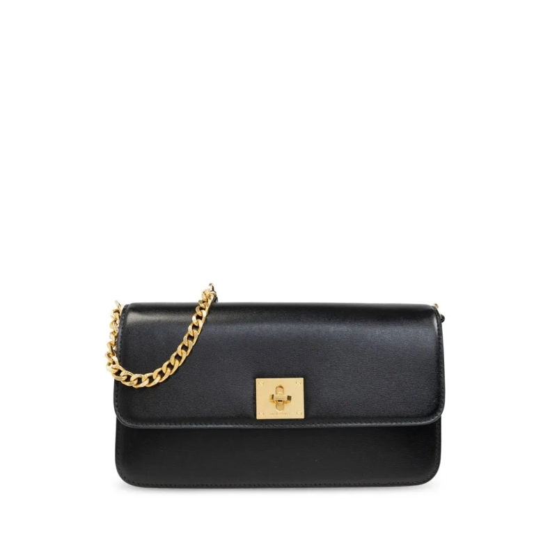 Golden Goose Schultertasche Rectangular Black Calf Leather Bag Black