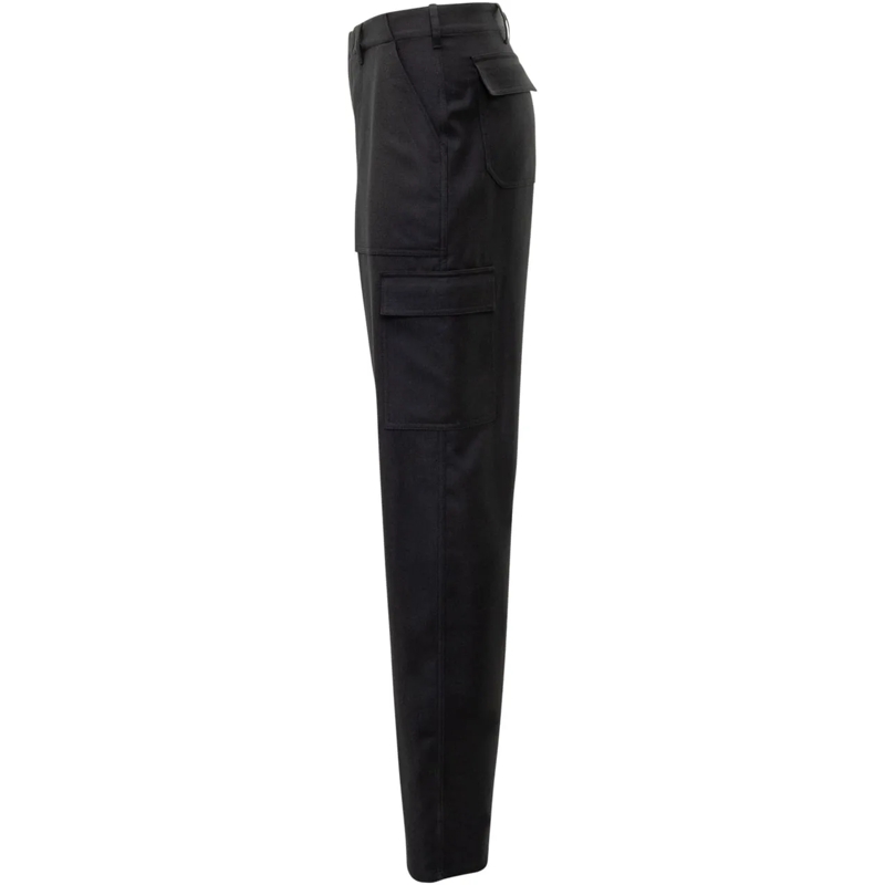 Etro  Etro Pantaloni Cargo Neri in Lana Uomo schwarz(Image 3)