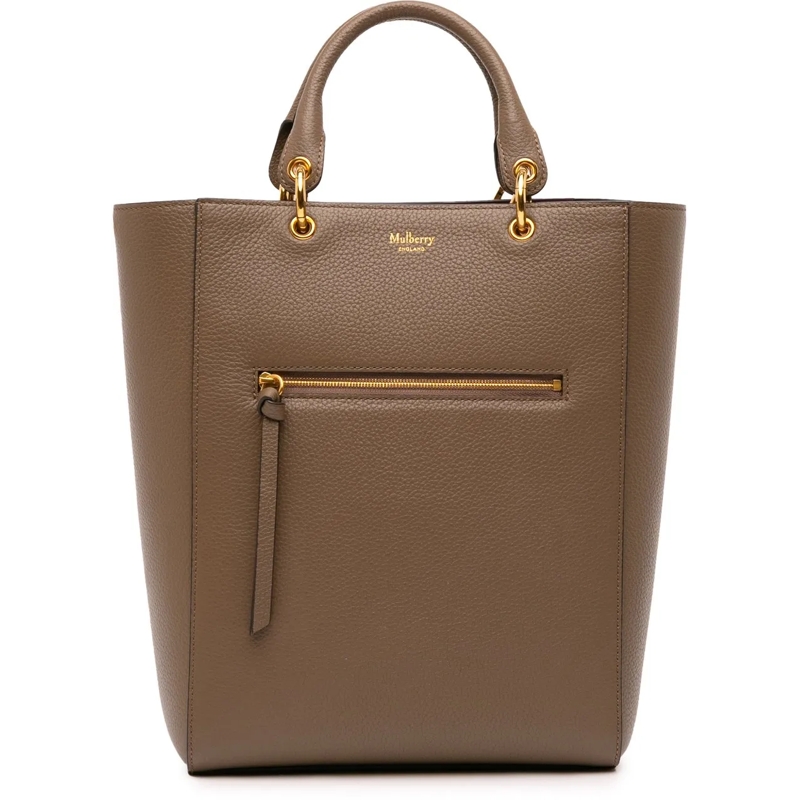 Mulberry Sac à bandoulière Classic Grain Calfskin Maple Tote braun