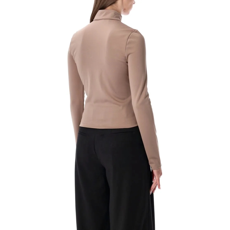 Courrèges Overgangsjas Jersey Zip Jacket Brown