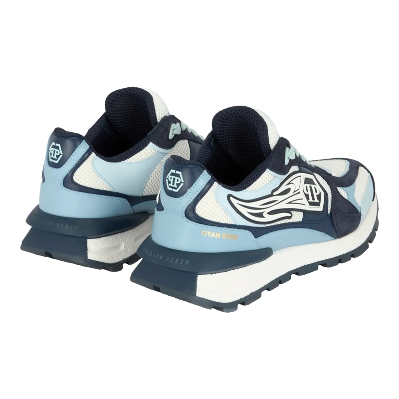 Philipp Plein Low-Top-Sneaker Mit diesen Predator-Sneakern in Lo-Top-Form aus ge hell-blau(Image 3)