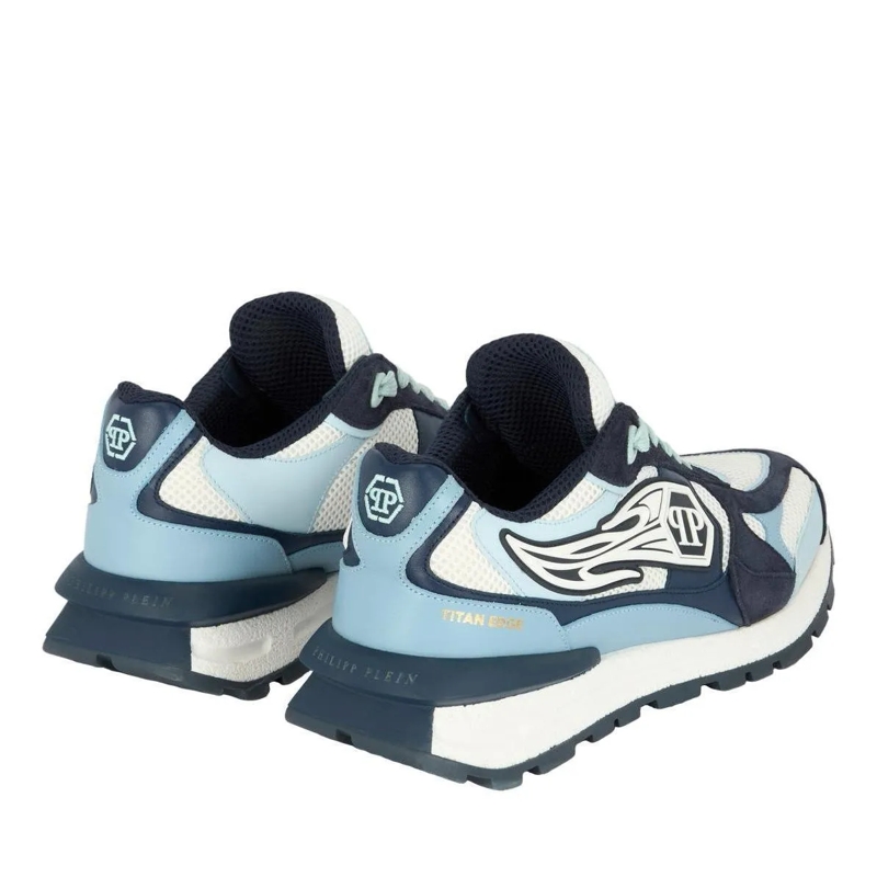 Philipp Plein Low-Top-Sneaker Mit diesen Predator-Sneakern in Lo-Top-Form aus ge hell-blau(Image 2)