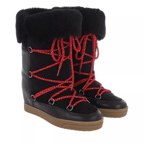 Isabel Marant Nowly Boots Leather Black Vinterkängor