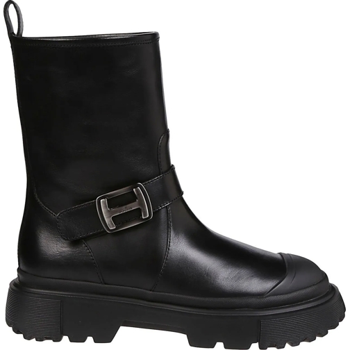 Hogan Stiefel H619 Biker Boots Black schwarz