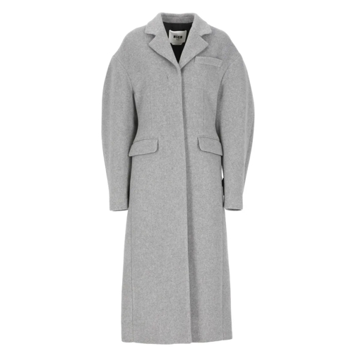 MSGM Overgangsjassen Wool Coat Grey