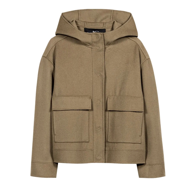 Luisa Cerano Windjack Doubleface-Jacke mit Kapuze salbei