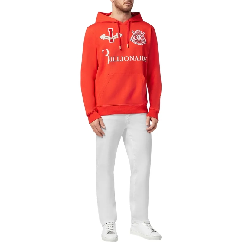 BILLIONAIRE Top Hoodie rot(Image 3)