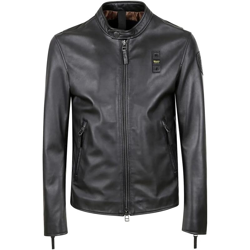 Blauer Doudoune Coats Black schwarz
