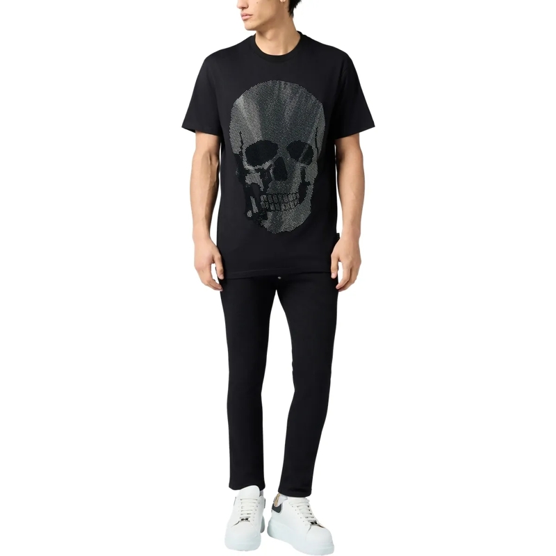 Philipp Plein T-Shirt Round Neck T-Shirt Skull Stones schwarz(Image 4)