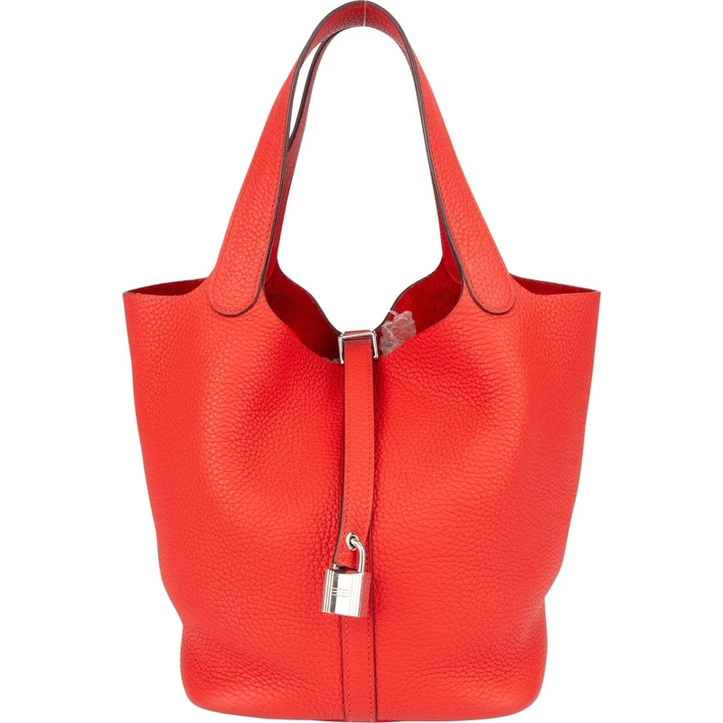 Hermès Tote Hermes Taurillon Clemence Picotin Lock 22 (MM) Han rot