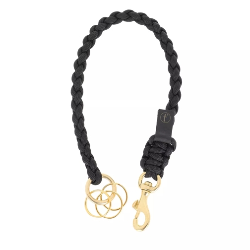fashionette Key Chain Small Braided Black Sleutelhanger