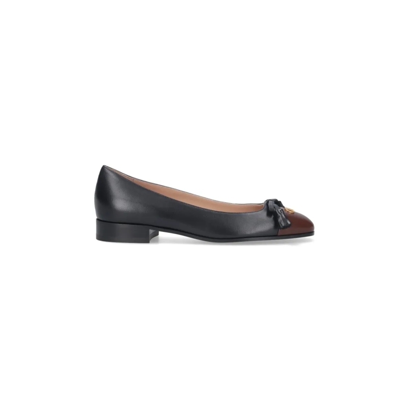 Valentino Garavani Ballerinas "Valet Du Roi" Ballet Flats – Black Black