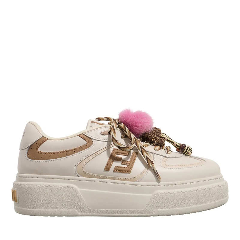 Fendi Plateau-Sneaker Match Platform Sneakers White