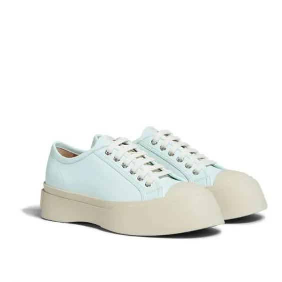 Marni Low-Top Sneaker - Pablo Leather Platform Sneakers - Gr. 37 (EU) - in Beige - für Damen