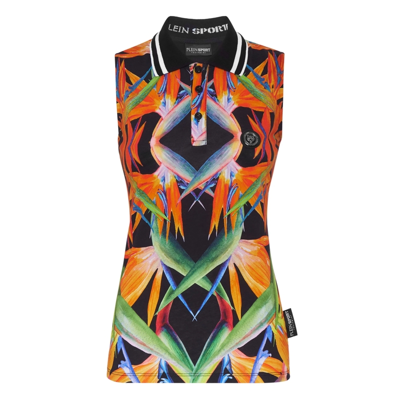 Plein Sport Top Poloshirt schwarz