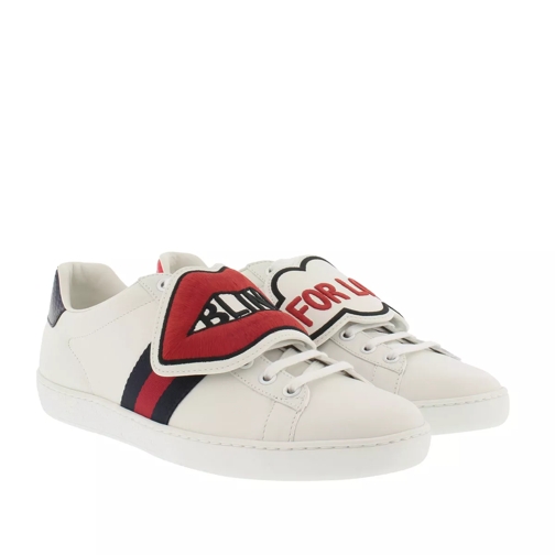Gucci Ace Sneaker With Removable Patches White Low-Top Sneaker