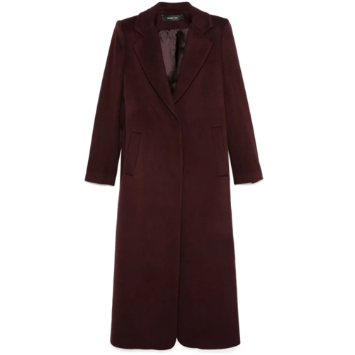 Federica Tosi Manteaux transitionnels Bordeaux Red Long Coat Burgundy