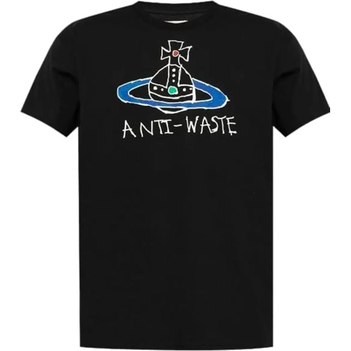 Vivienne Westwood T-shirts Antiwaste Classic T-shirt Black schwarz