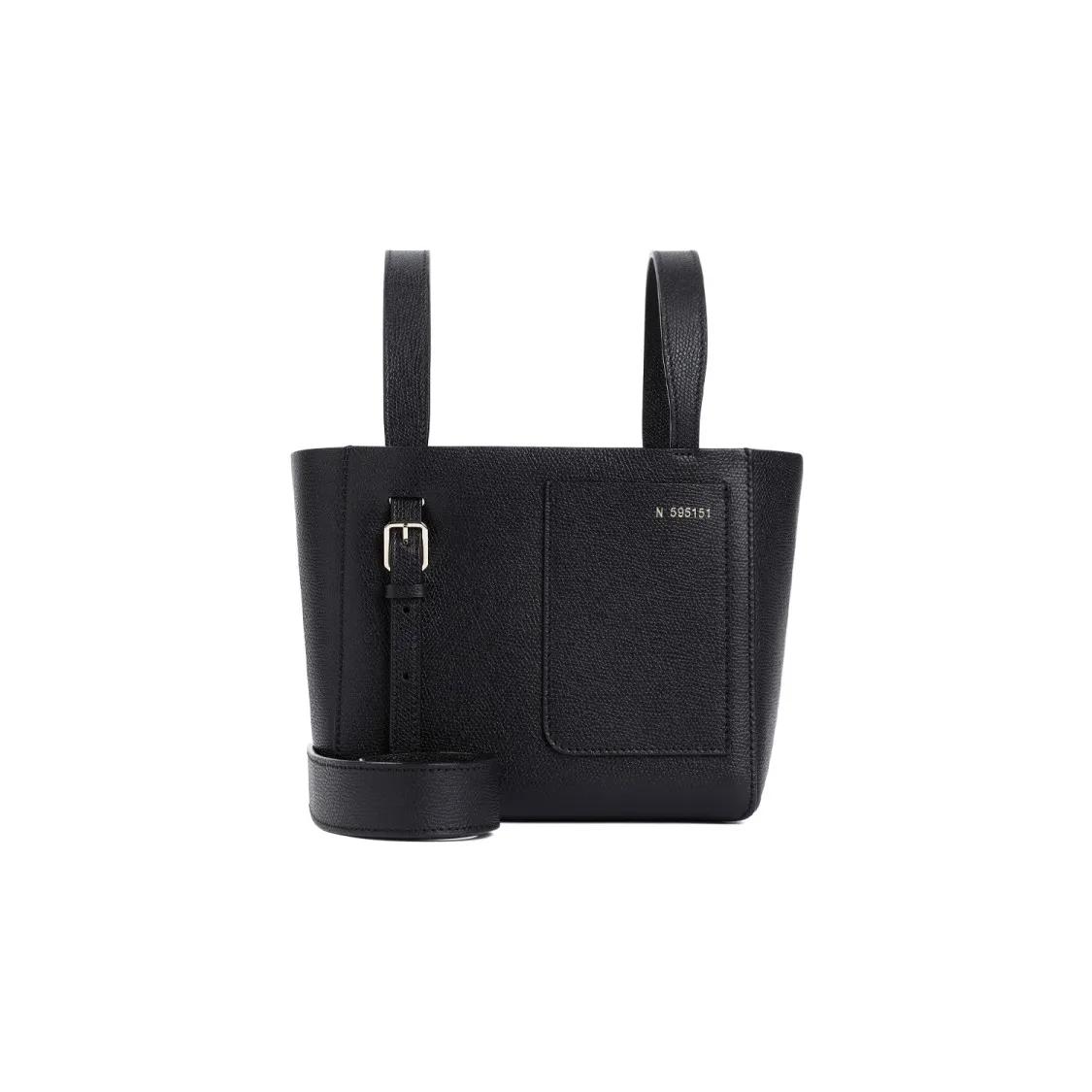 Valextra Crossbody Bags - Black Bucket Mini Bag - Gr. unisize - in Schwarz - für Damen