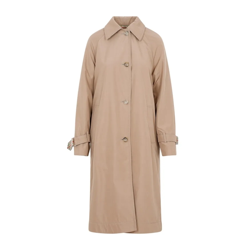 Akris Overgangsmantel Camel Multicolor Wool Flannel Coat Neutrals