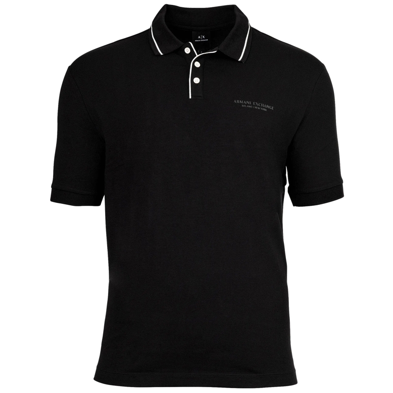 Armani Exchange Polohemd POLO SHIRT 1er Pack schwarz