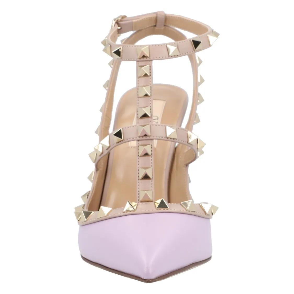 Thumbnail - Valentino Garavani Hohe Schuhe - Rockstud Pumps Purple - Gr. 40 (EU) - in Rosa - für Damen