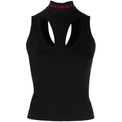 Versace Jeans Couture Black Sleeveless Top Black Hauts sans manches