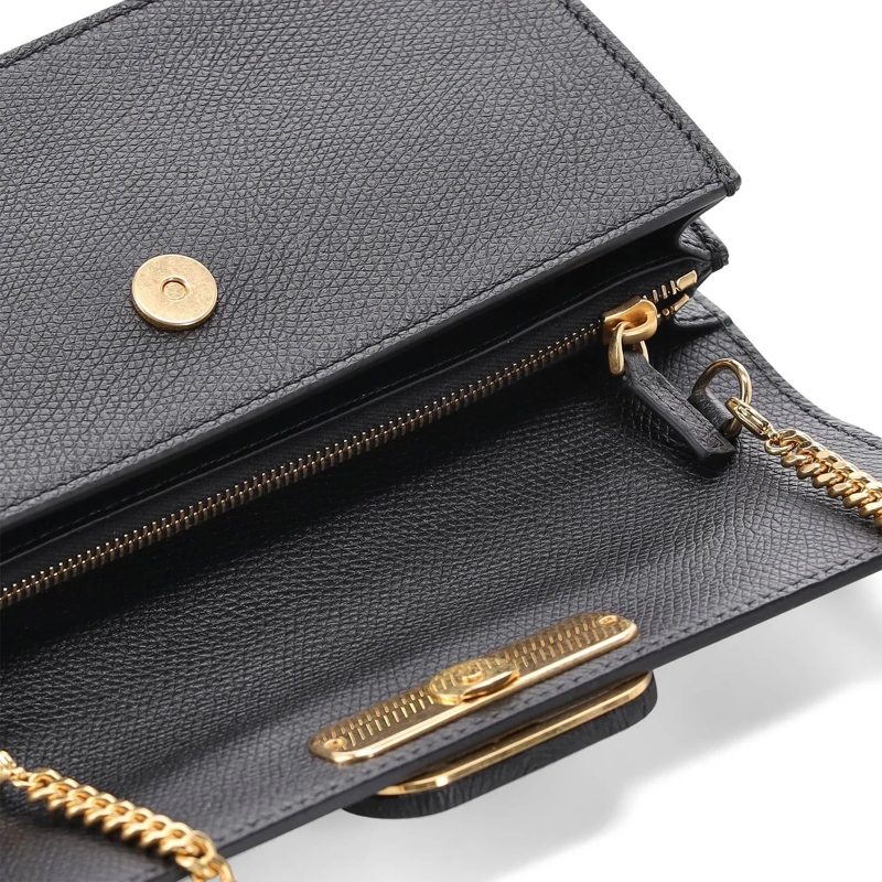 Valentino Garavani Crossbody Bag Portemonnaie aus Leder schwarz(Image 4)