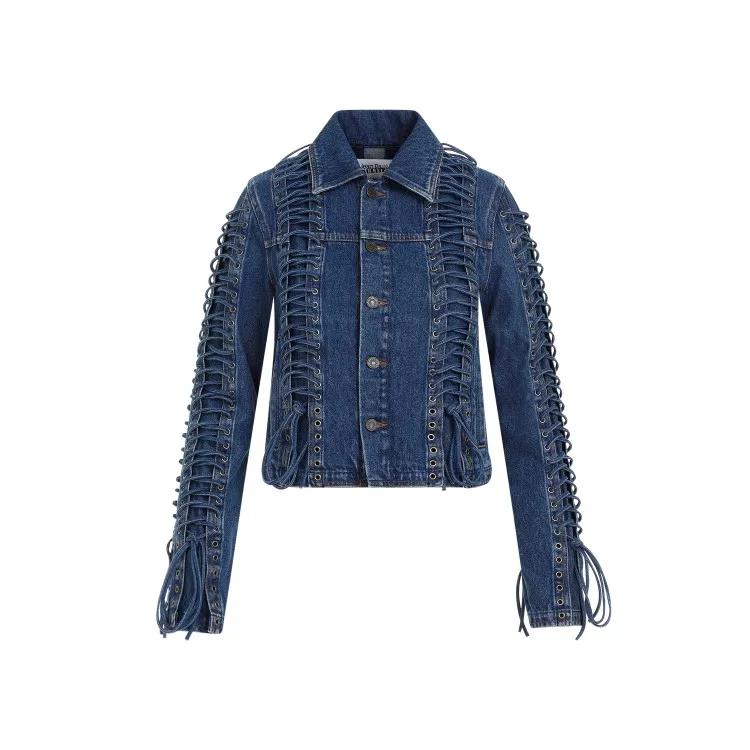 Jean Paul Gaultier - Corset Denim Jacket - Größe 36 - blue