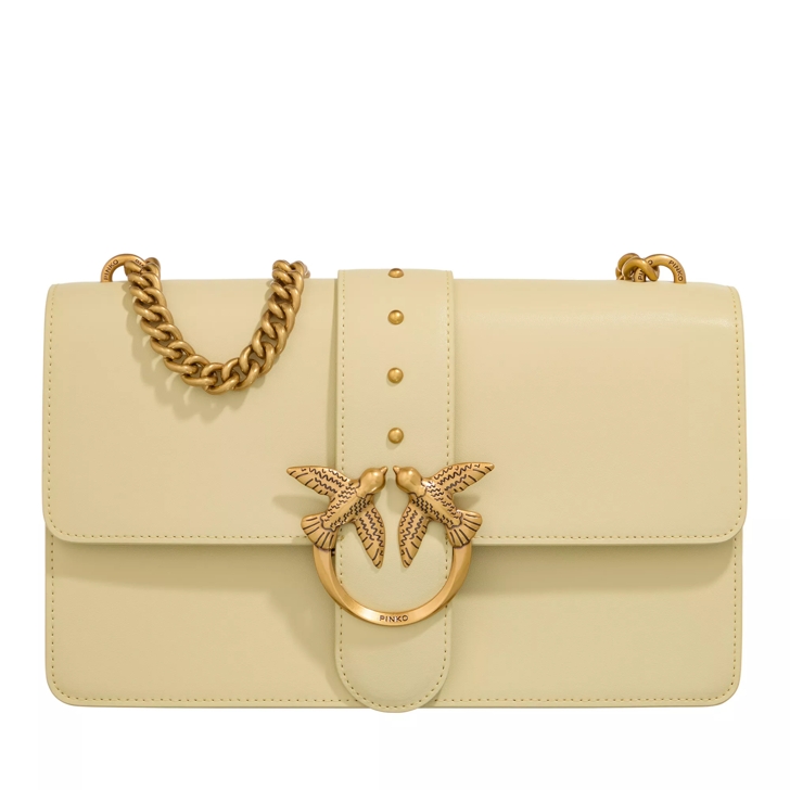 Pinko Love One Classic Cl Yellow Crossbody Bag
