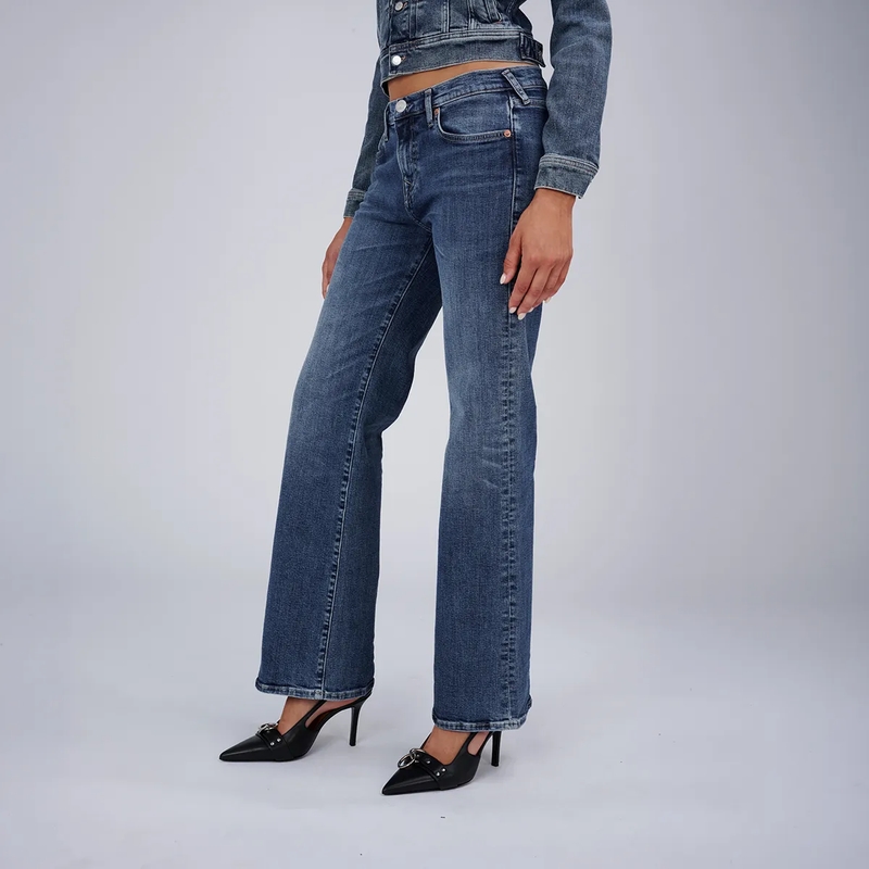 True Religion Bootcut-Jeans Jeans SOPHIE Bootcut- Ausgestelltes Bein- Gürte blau(Image 6)