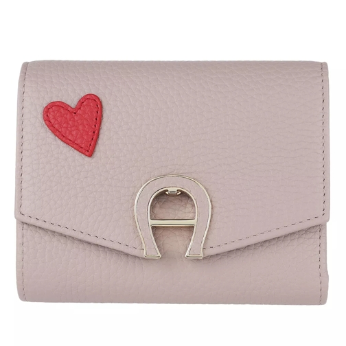 AIGNER Fashion Heart Wallet Stone Grey Portemonnaie mit Überschlag